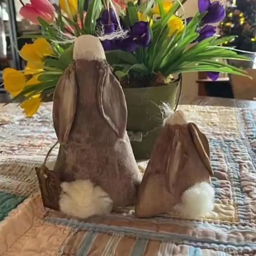 Brown Bunny Decor Set